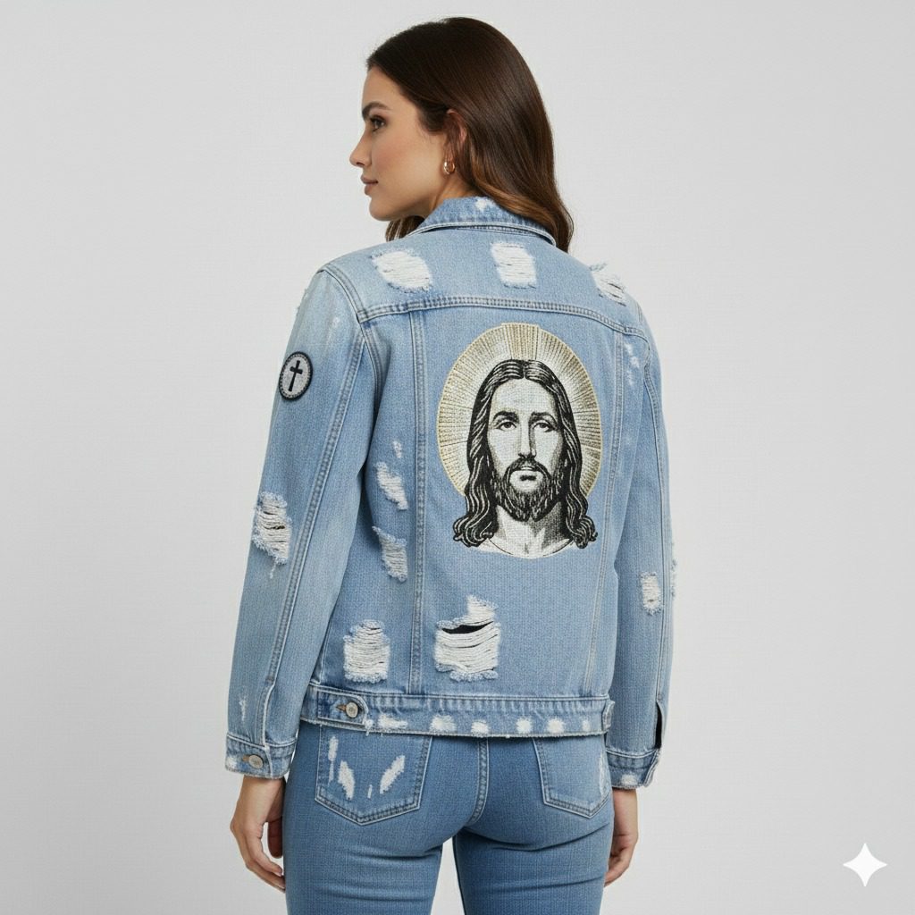 Jesus Jean Jacket